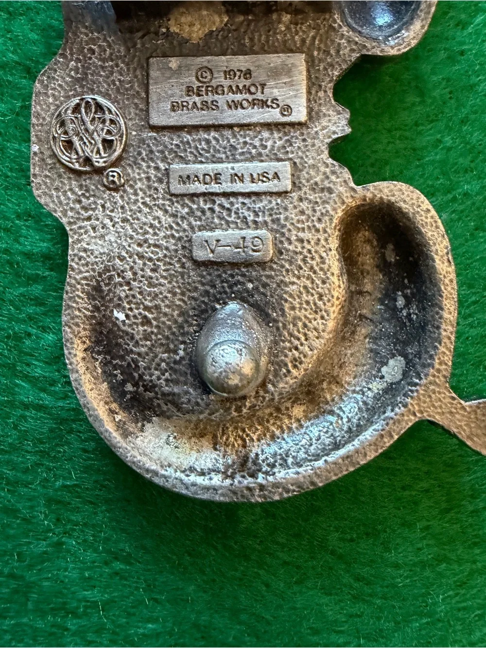 Vintage Bergamont Brass Works “Mythical Creatures” Belt Buckle, Pewter